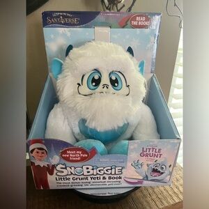 Snobiggie Little Grunt Yeti Plush Toy & Book set, new!